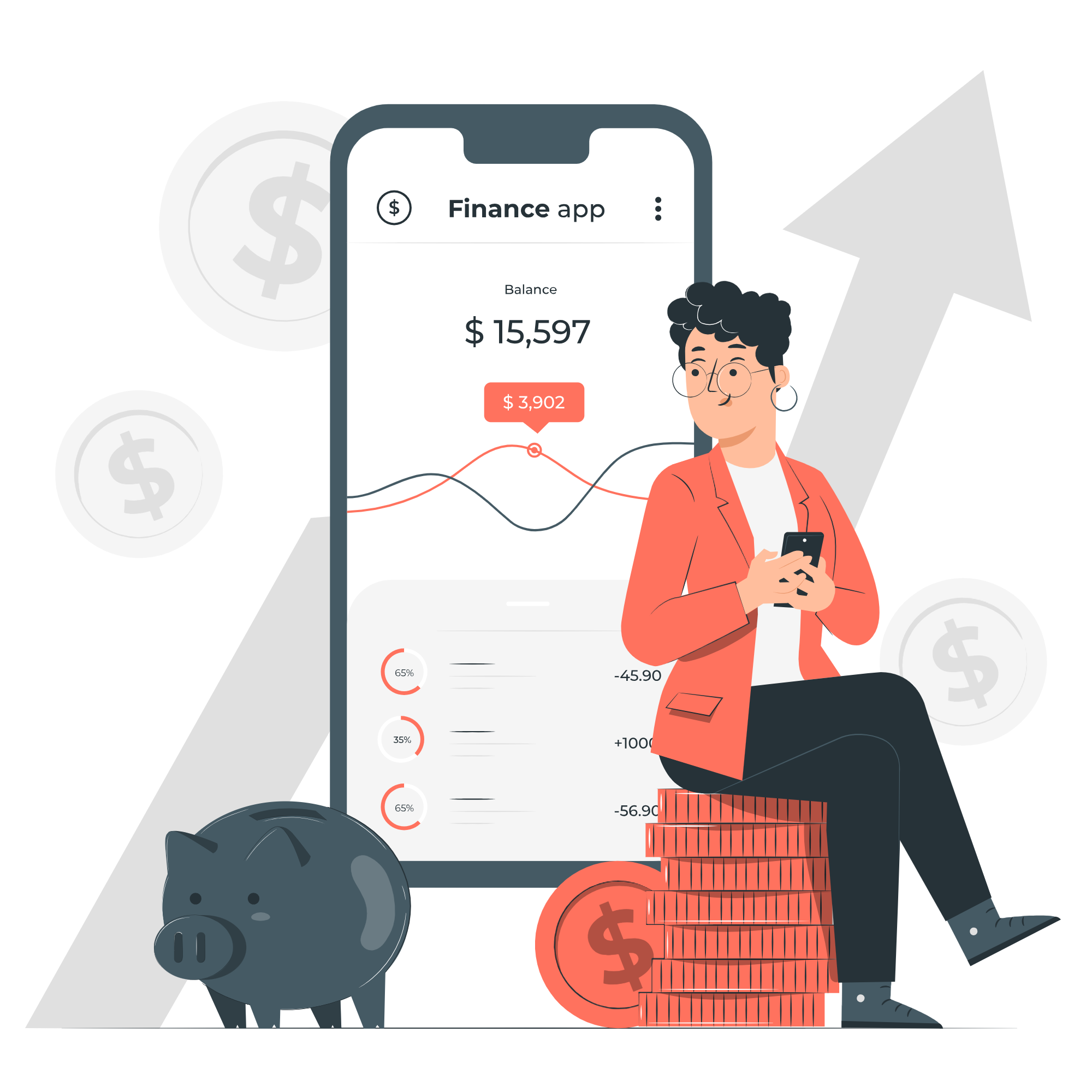 Gen AI Office Illustration